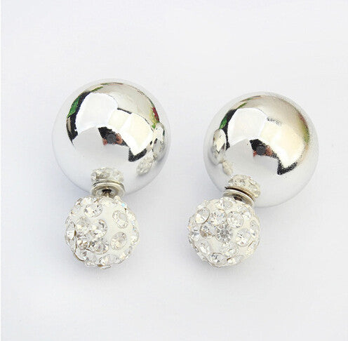 Fashion Double Pearls Stud Earrings