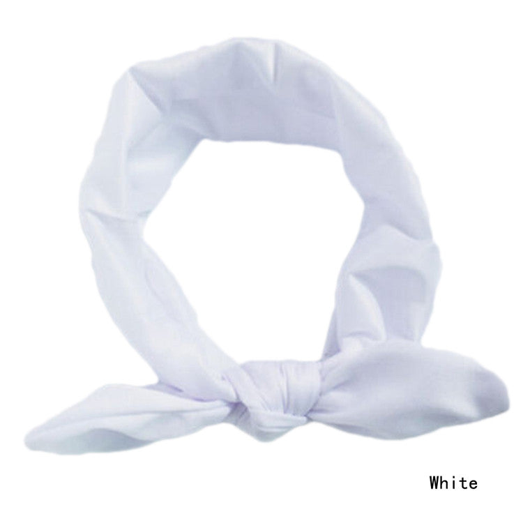 New Baby Toddler Girl Kids Bunny Rabbit Bow Knot Turban Head Hair Band Head Wrap BB-222\hlj