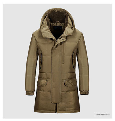 Long Warm Winter Coat w/ detachable hoodie