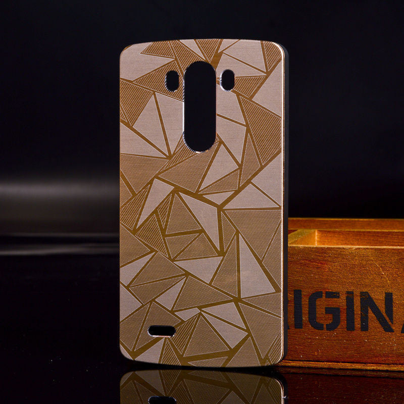 Amazing Luxury 3D Diamond Aluminum Metal Water +PC Hard Plastic Material Phone Cases For LG Optimus G3 D855 D850 - Shopy Max
