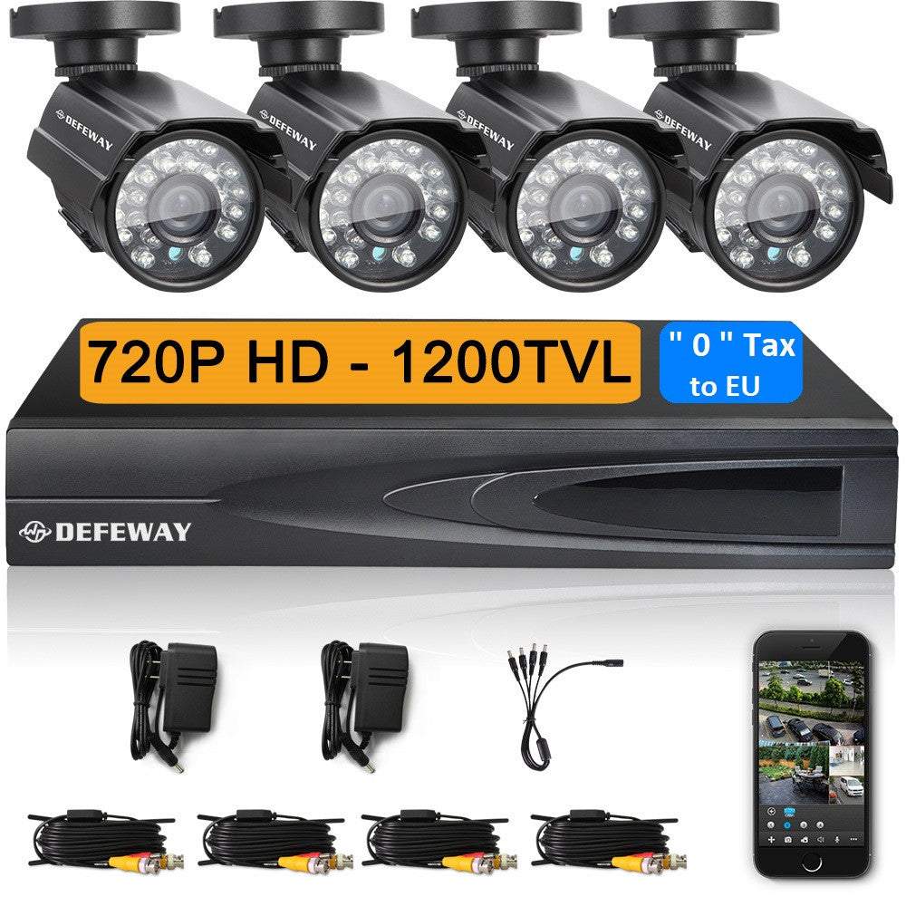 HD 1080P 8ch CCTV System NVR Kit for IP camera 8 channel full 960H video recorder with 800TVL video surveillance system