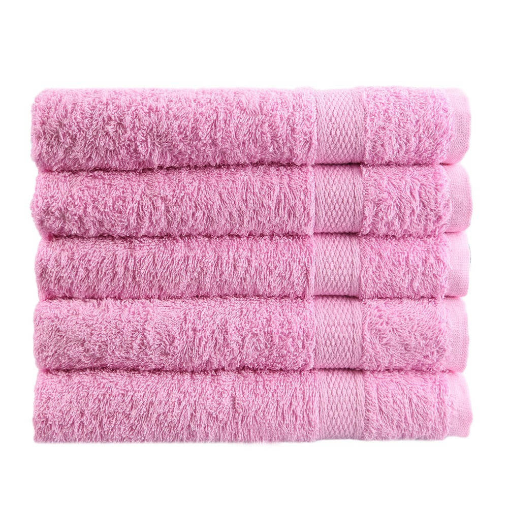 High Quality 6 Color 100% Cotton Bath Towel 50x80cm Solid Plain Dyed