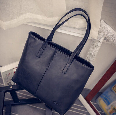 Fashion Women Bag Totes Women PU Leather Handbag Brief Shoulder Bags - Shopy Max