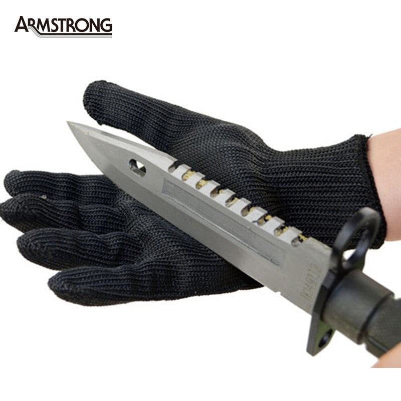 1 Pair kevlar Gloves Proof Protect Stainless Steel Wire Safety Gloves - Shopy Max