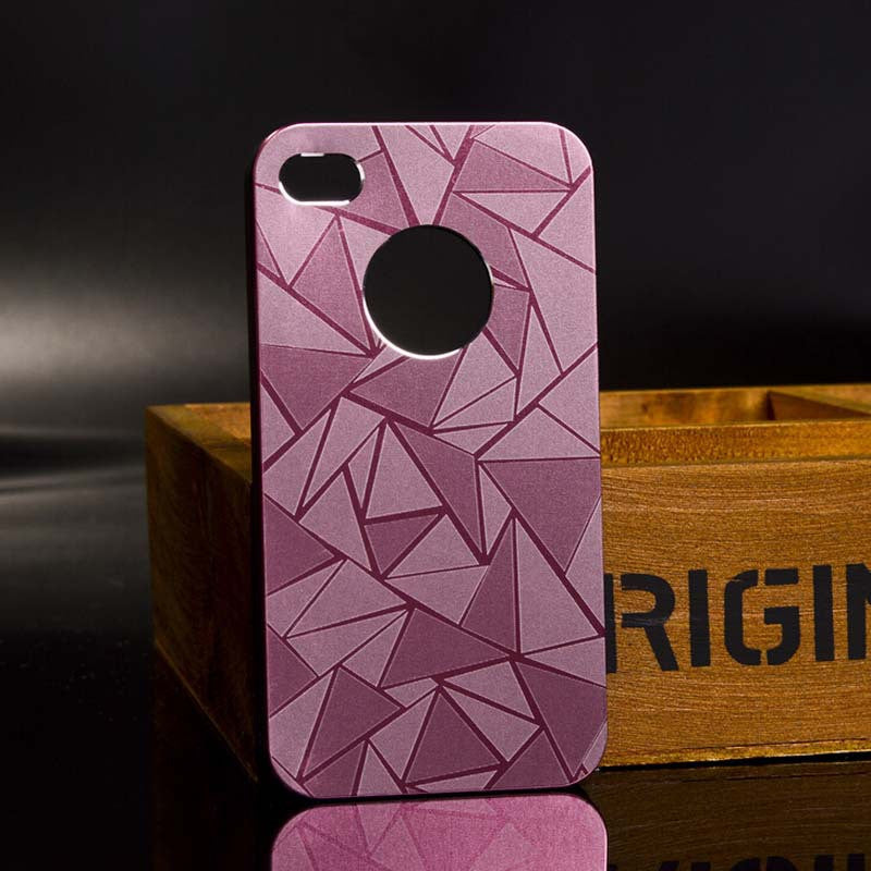 Wholesale hot sale 3D Diamond Aluminum Metal Water Cube + PC Material Phone Cases For Iphone 5 5s