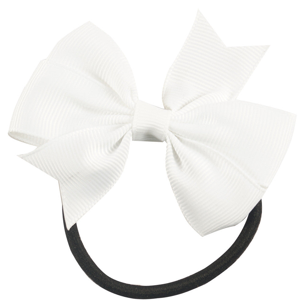 Lovely Pinwheel Hairbows For Girls Baby Infant Toddlers Small Hair Bow With Elastic