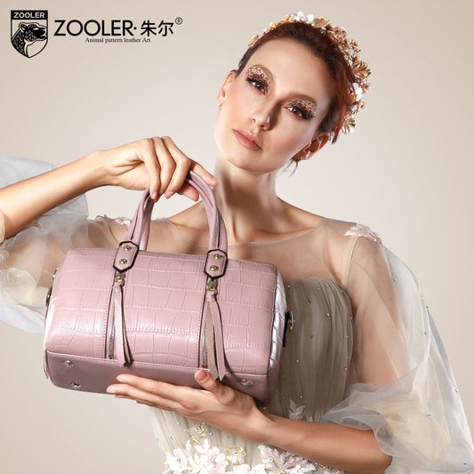 ZOOLER genuine leather bag luxury genuine leather handbags top handle Classic
