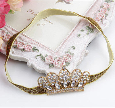 Lovely Princess Crown Headband Baby Girl Hair Accessories Tiara Infantil Elastic