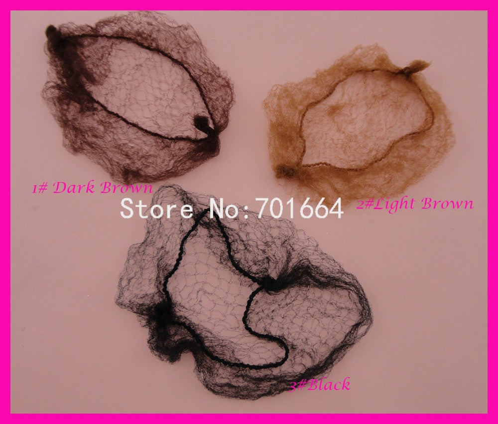 100PCS Children size about 30.0cm Colored Hiding Hairnet for holding ponytails - Shopy Max