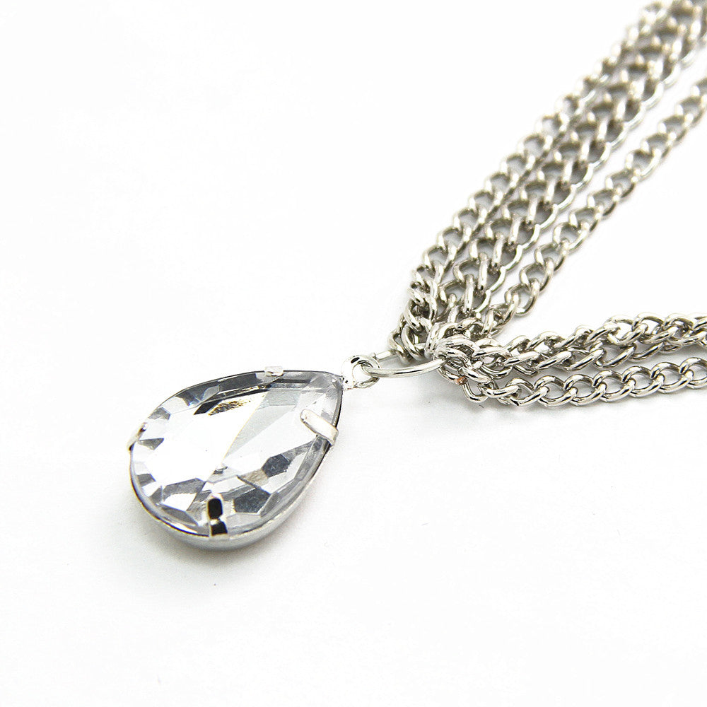 Gold/Silver Teardrop Crystal Hairband Hair Accessories Crown Jewelry Headband Styling Tools Chain - Shopy Max