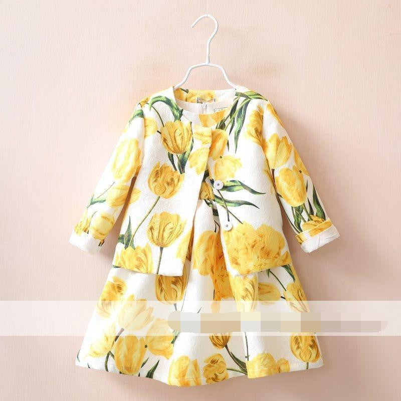Sweet Kids Girls Autumn 2016 Hot Style Print Sets Print Floral - Shopy Max