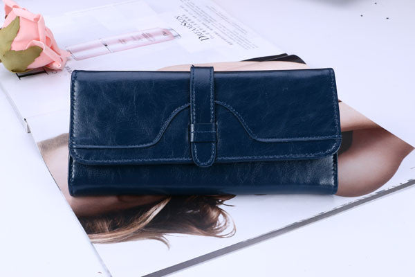 Fashion Genuine leather Women Wallets Luxury Brand Cowather Ladies Leather Women