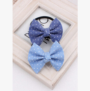 2016 Baby girl's Classic Plaid headdress cute bow hair ring headwear hair accessories - Shopy Max