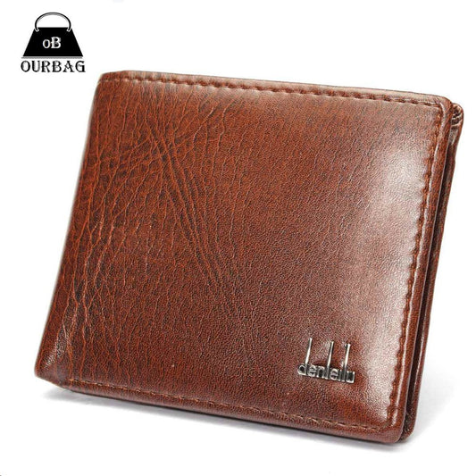 NEW Good Quality Burse Leather Brand Wallet Men Wallets Multifunctional Short Design Man Purse Card Holder 22cmx9.5cm