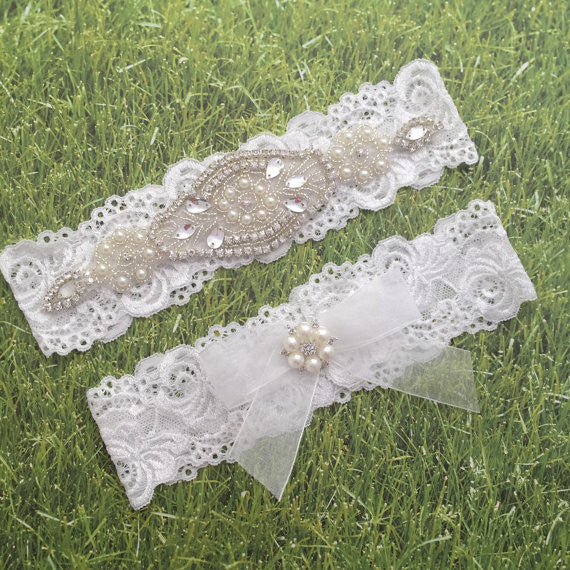 wedding Baby Girls Lace bow Headband pearl Rhinestone Headband Flower Lace Headband for Newborn Infants - Shopy Max