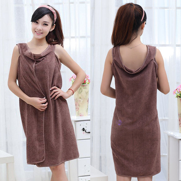 Bath Towels Fashion Lady Girls Wearable Fast Drying Magic Bath Towel Beach - Shopy Max