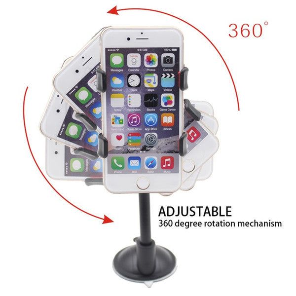 For Iphone 6 Universal Car Holder 360 degree rotation car Holder Cupule Black For Smart Phone PDS GPS Camera Recoder With Retail Box