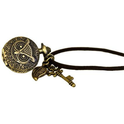 Wise Owl Steampunk Watch Pendant