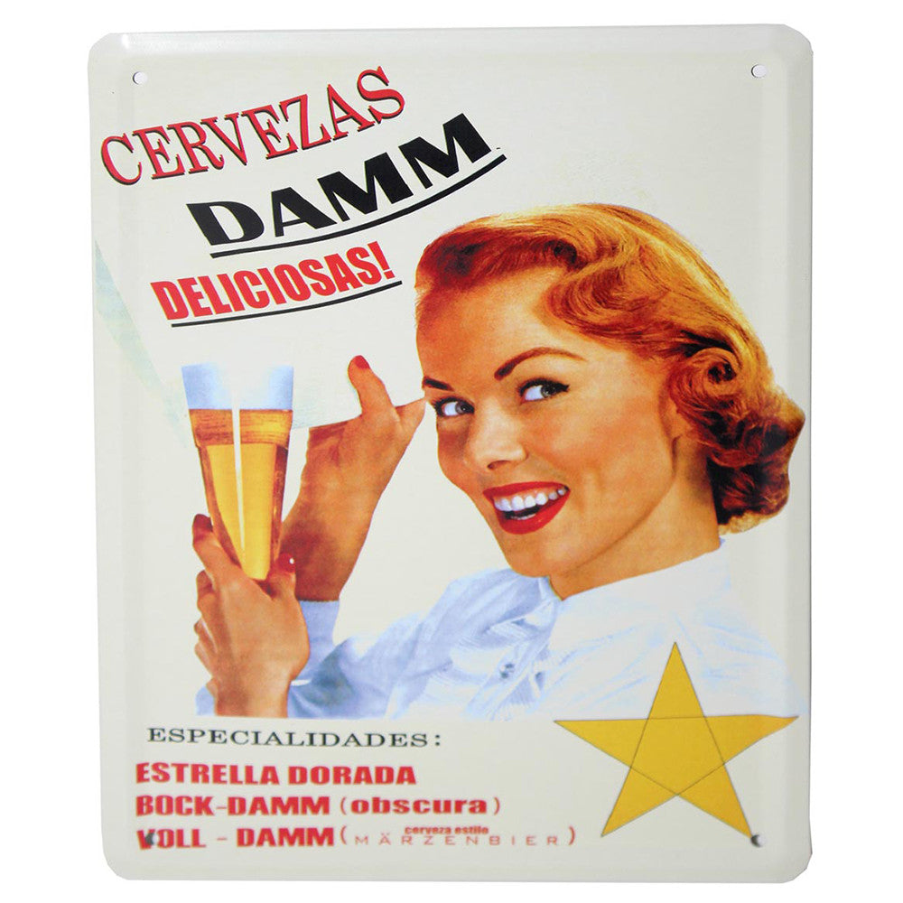 Metal Plaque - Damn Delicious