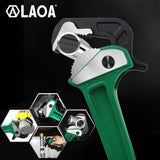 LAOA Pipe Pliers Multifunction Aluminum Rapid Ratchet Water Pump Tube Wrench Forceps CR-V Tongs Head Joint Plier Set Hand Tool