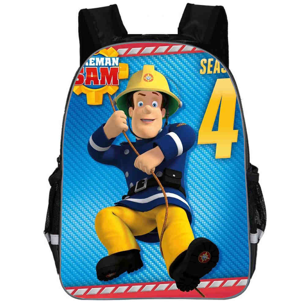 2Pcs/Set Portfolio For School Bag Girls Boys Fashion Fireman Sam Print ...