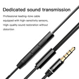 Baseus Wired Earphone In Ear Headset With Mic Stereo Bass Sound 3.5mm