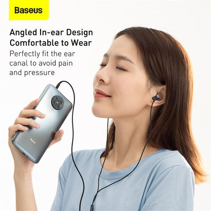 Baseus H19 Wired Earphones 6D Stereo Bass Headphone In-Ear 3.5mm Headset
