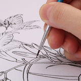 100Pcs/Set Fine Hand-painted Thin Hook Line Pen Multicolor