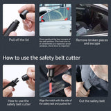 Baseus Car Safety Hammer Mini Safety Hammer Emergency Glass Breaker Window