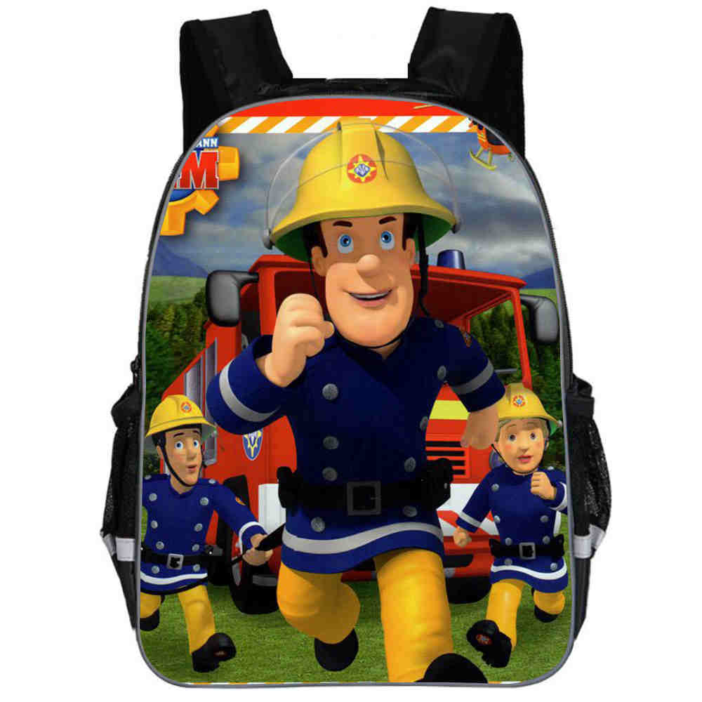 2Pcs/Set Portfolio For School Bag Girls Boys Fashion Fireman Sam Print ...
