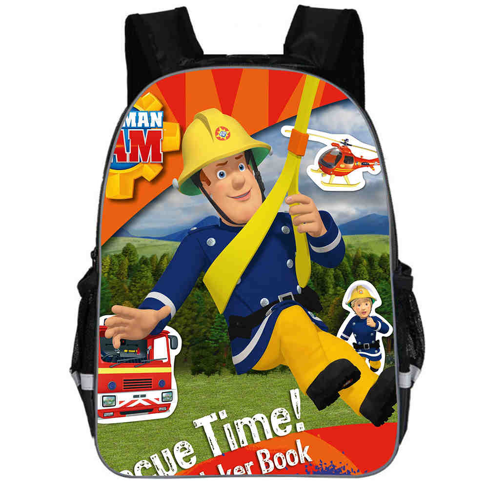 2Pcs/Set Portfolio For School Bag Girls Boys Fashion Fireman Sam Print ...