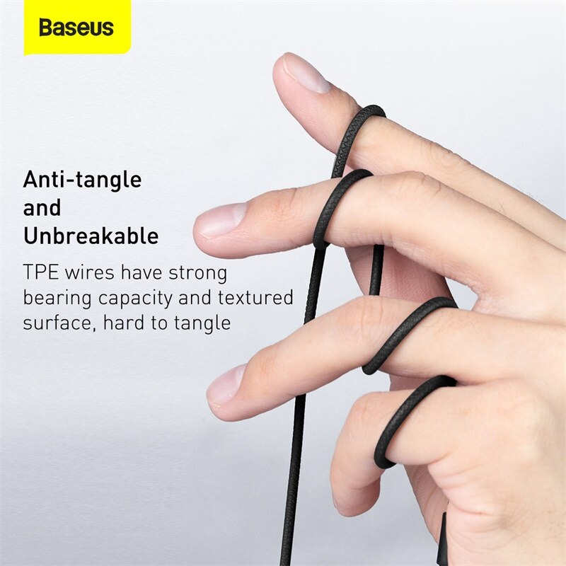 Baseus H19 Wired Earphones 6D Stereo Bass Headphone In-Ear 3.5mm Headset
