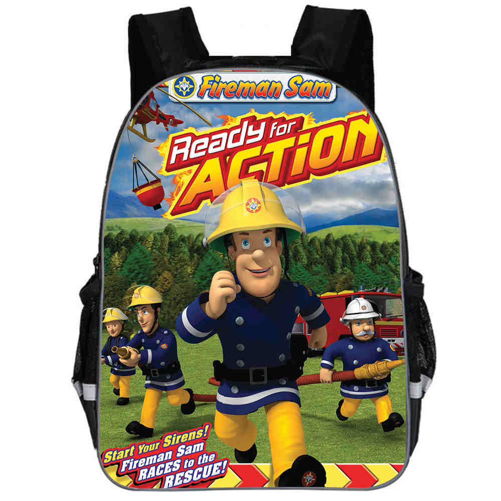 2Pcs/Set Portfolio For School Bag Girls Boys Fashion Fireman Sam Print ...
