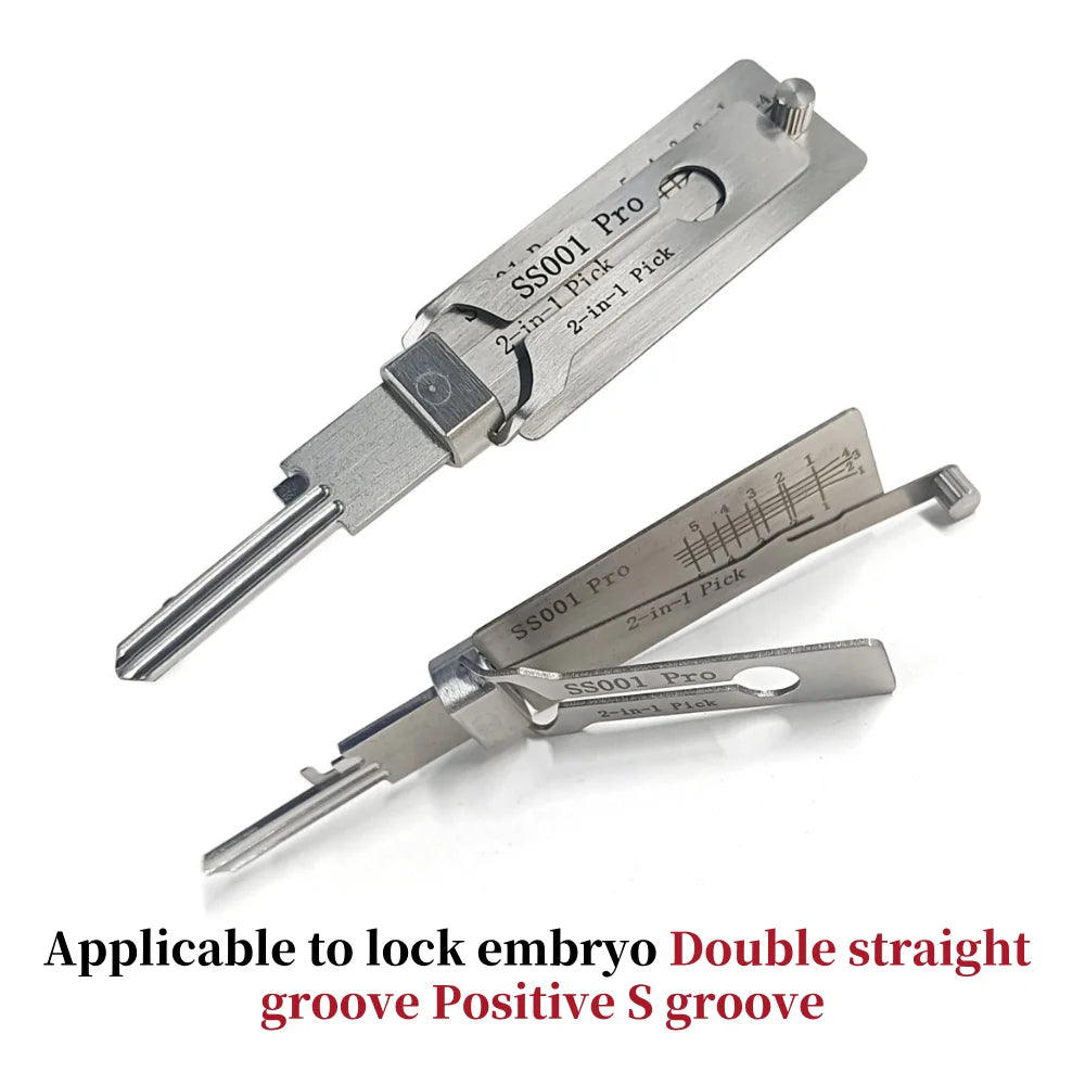Stainless Steel Precision Tool SS001 Pro O-Ring Pickup Kit – Hook Tool Maintenance & Repair Set | Key Decoder for Straight Groove