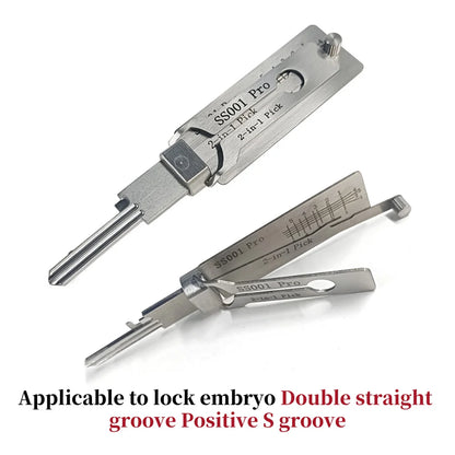 Stainless Steel Precision Tool SS001 Pro O-Ring Pickup Kit – Hook Tool Maintenance & Repair Set | Key Decoder for Straight Groove
