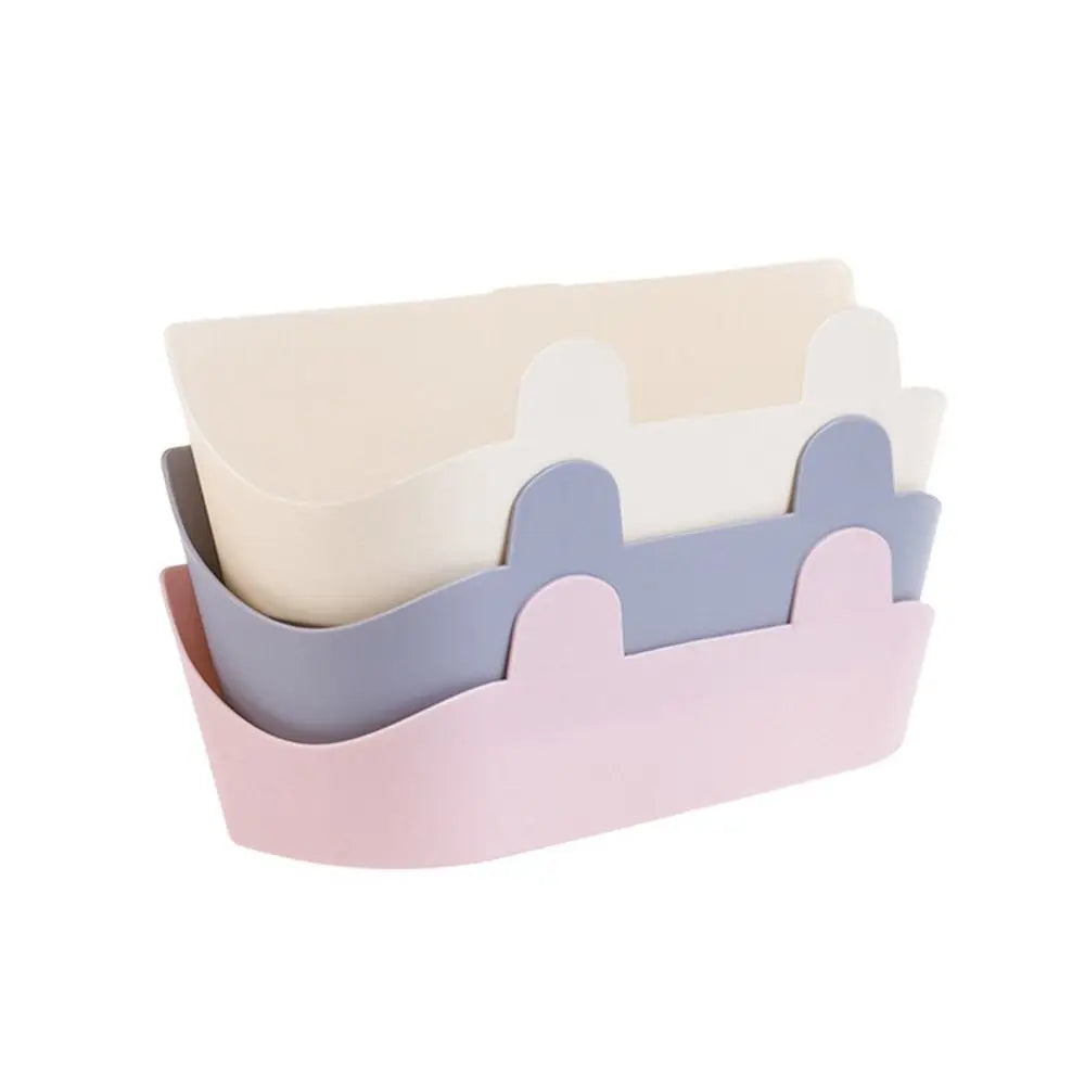 Simple Plastic Slippers Rack Self Adhesive Wall Mounted Shoes Hanger Space Saving Shoe Drying Rack Bathroom