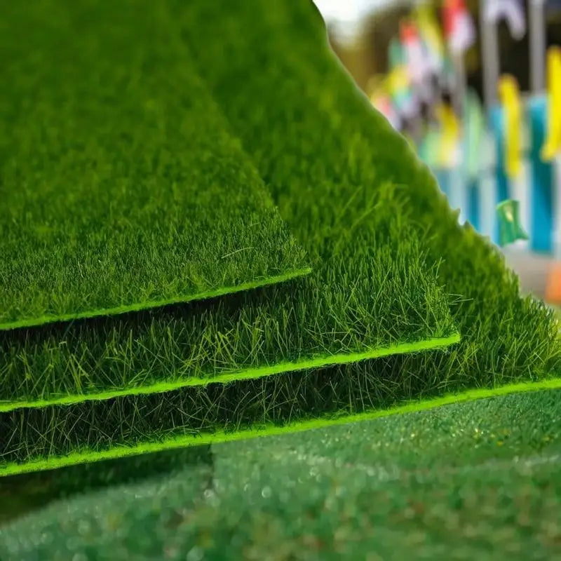 Artificial Grass Model Carpet 15/30cm Square 1/2PCS, DIY Railway Layout Accessories, 3mm 5mm 8mm