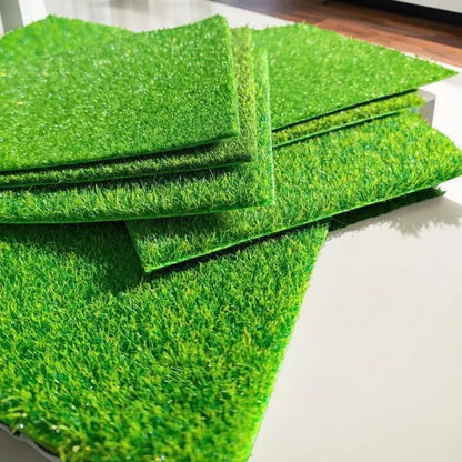Artificial Grass Model Carpet 15/30cm Square 1/2PCS, DIY Railway Layout Accessories, 3mm 5mm 8mm