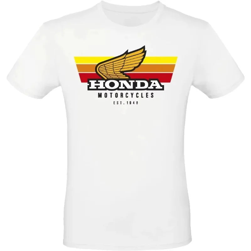 Motorcyclist Vintage Style Pattern Scooter T-Shirt Men's and Women's Casual