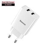 Baseus Dual USB Charger EU Plug Charger 2.1A Wall Charger Max Mobile Phone