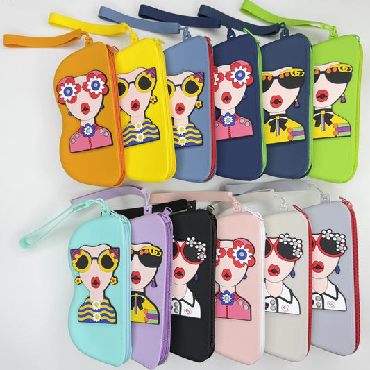 Available Fashion Glasses Case Storage Bag Portable With Anti-Drop
