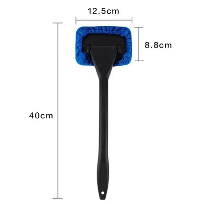 Car Window Cleaner Brush Kit – Long Handle Windshield & Interior Auto Glass Cleaning Tool | Car Accessories