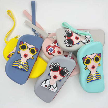 Available Fashion Glasses Case Storage Bag Portable With Anti-Drop