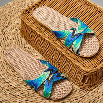 Indoor Slippers for Women – Lightweight Linen Home Shoes | Comfortable Couple Slippers