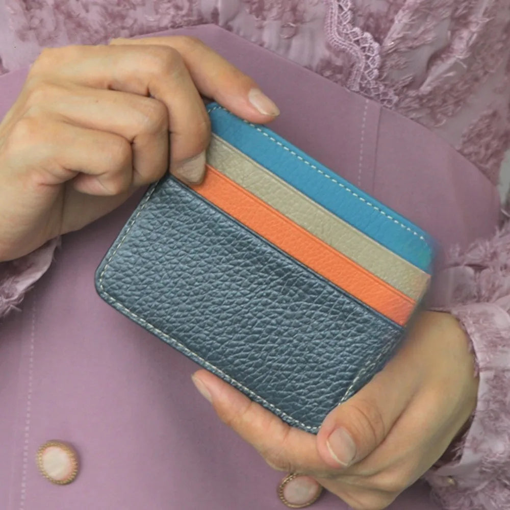 Ultra-thin Credit Card Holder, Wallet, Small Business Card Holder, with 6 Card Slots