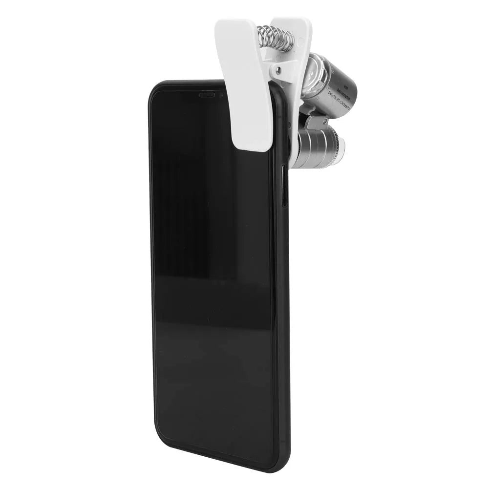 60X Mini Microscope Pocket Loupe Magnifying Glass LED Counterfeit Detector Magnifier new