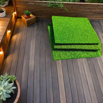 Artificial Grass Model Carpet 15/30cm Square 1/2PCS, DIY Railway Layout Accessories, 3mm 5mm 8mm