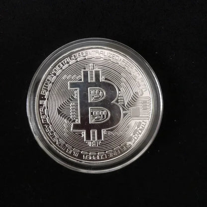 5pcs Gold-Plated Casascius Bitcoin Coins – Crypto Commemorative Collectible Art Set