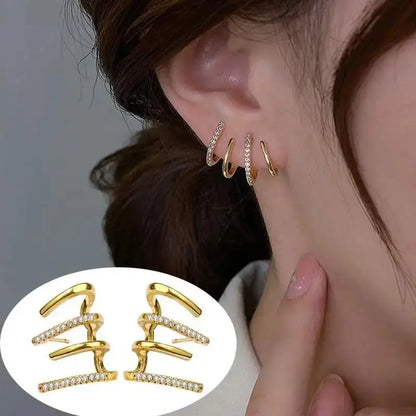 Silver Needle Korean Fashion Imitation Pear Earrings For Women Jewelry 2024 Trending New Luxury Women's Heart Stud Earrings