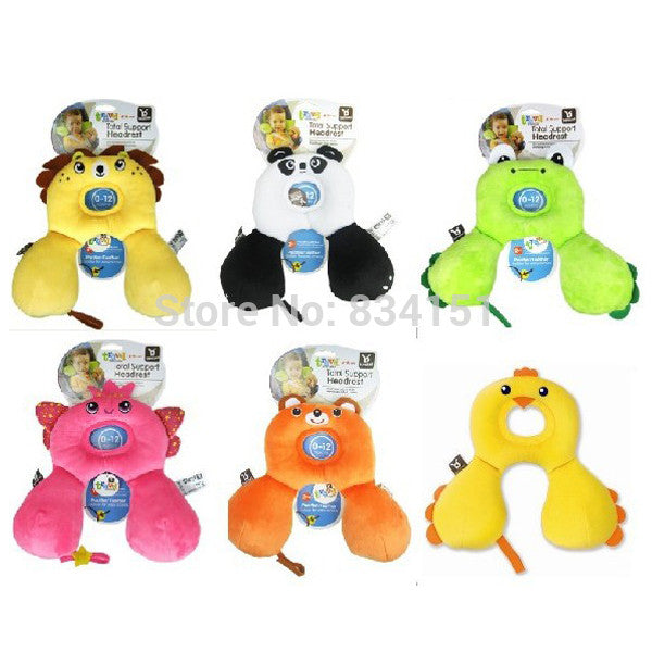0-12M Cartoon Baby Care Pillow Infant Safety Seat Headrest Baby Travel Pillow - Shopy Max